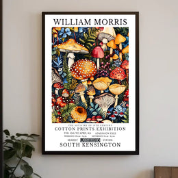 William Morris Cotton Prints Exhibition Poster