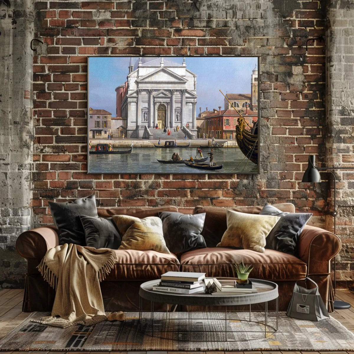 Venetian Canal Scene Cultural or Heritage Poster