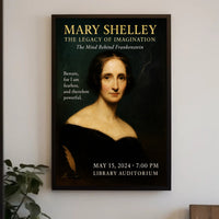 Mary Shelley The Legacy of Imagination Poster PosterGoat