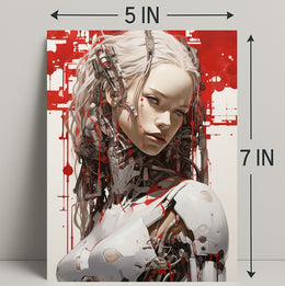 Cybernetic Elegance Poster