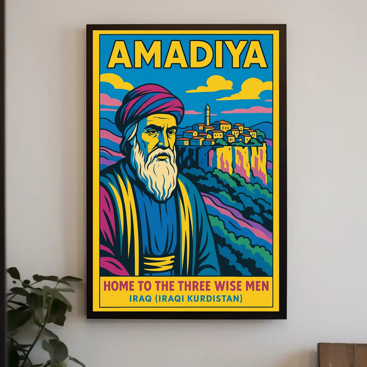 Amadiya Home To The Three Wise Men Poster