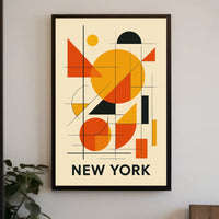 New York Abstract Poster