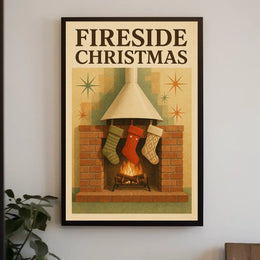 Fireside Christmas Poster