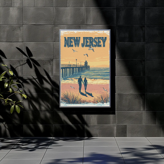New Jersey Vintage Poster