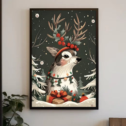 Festive Woodland Wonder Poster