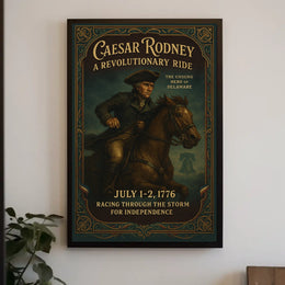 Caesar Rodney A Revolutionary Ride Poster