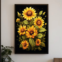 Sunflower Symphony Poster