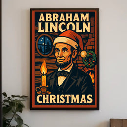 Abraham Lincoln Christmas Poster