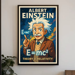 Albert Einstein Theory Of Relativity Poster