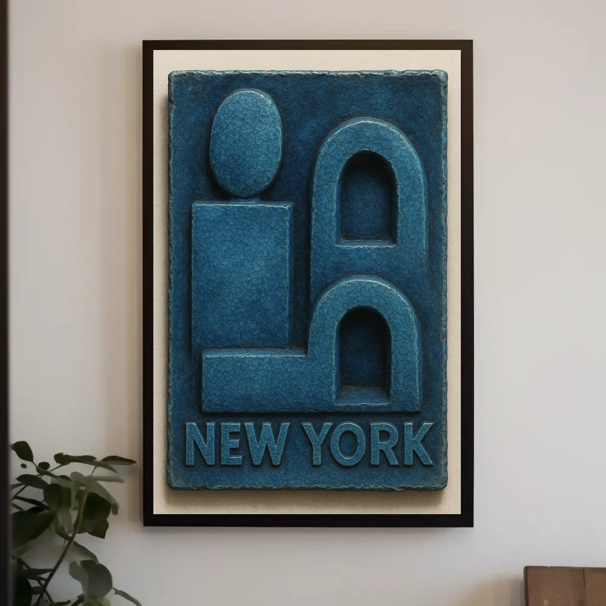 New York Iconic Design Poster City Skyline Art 18 By 24