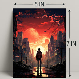 Dystopian Sunset Poster