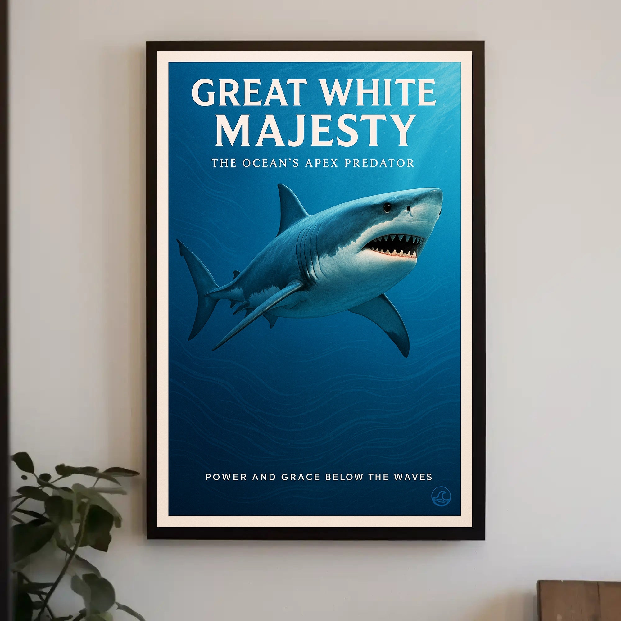 Great White Majesty Poster PosterGoat