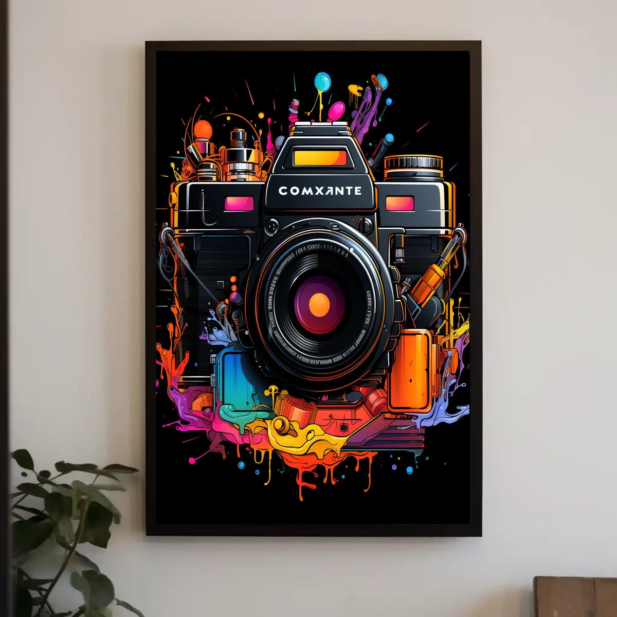 Vibrant Camera Art Poster