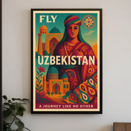 Fly Uzbekistan A Journey Like No Other Poster
