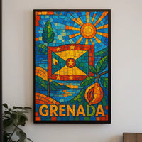 Vibrant Grenada Mosaic Poster