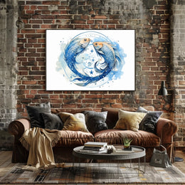Celestial Pisces Poster