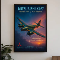 Mitsubishi Ki-67 The Pegasus of Persistence Poster