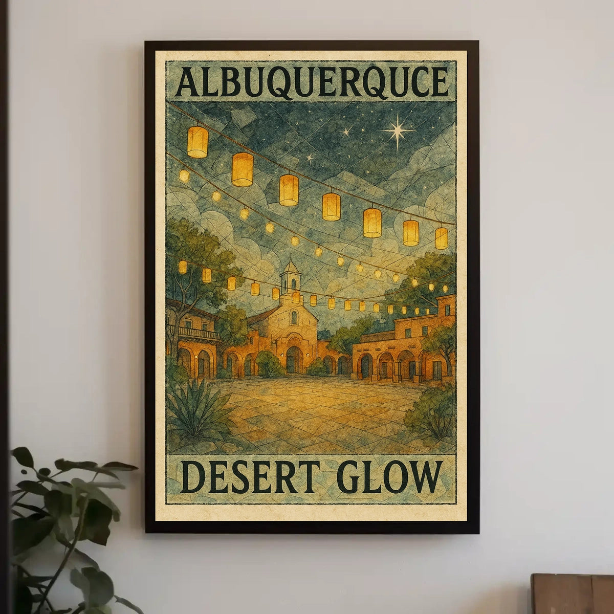 Albuquerque Desert Glow Poster