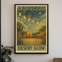 Albuquerque Desert Glow Poster