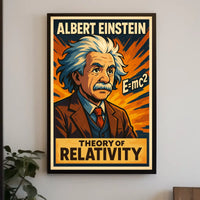 Einstein Relativity Scenic Scholarly Science Poster