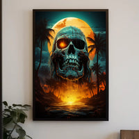 Skull Island Sunset Poster