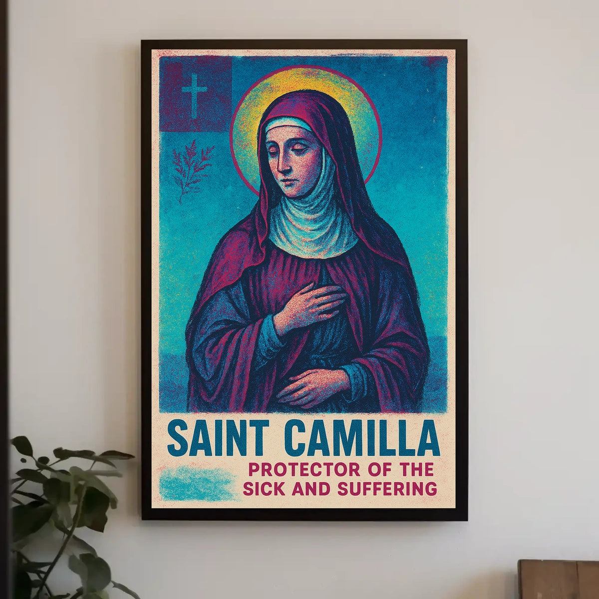 Saint Camilla Protector of the Sick and Suffering Poster