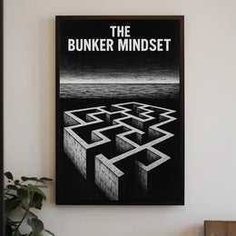 The Bunker Mindset: Abstract Artistic Poster