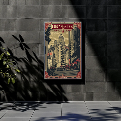 Vintage Travel Poster - Los Angeles Historic City