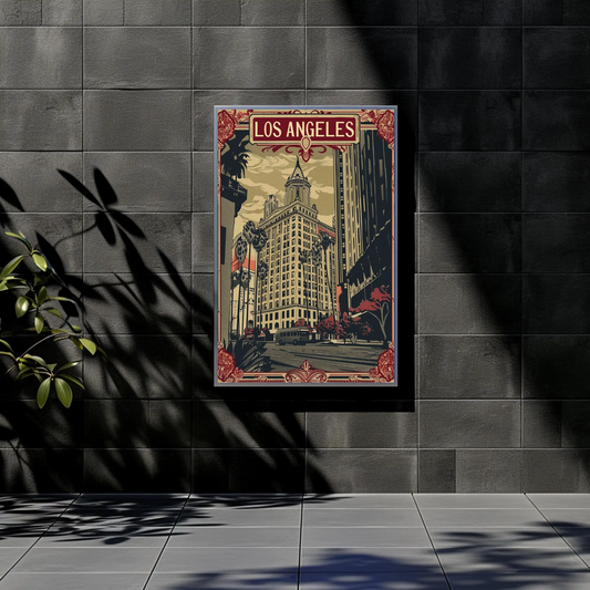 Vintage Travel Poster - Los Angeles Historic City