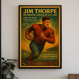 Jim Thorpe The Greatest Athlete of All Time Poster