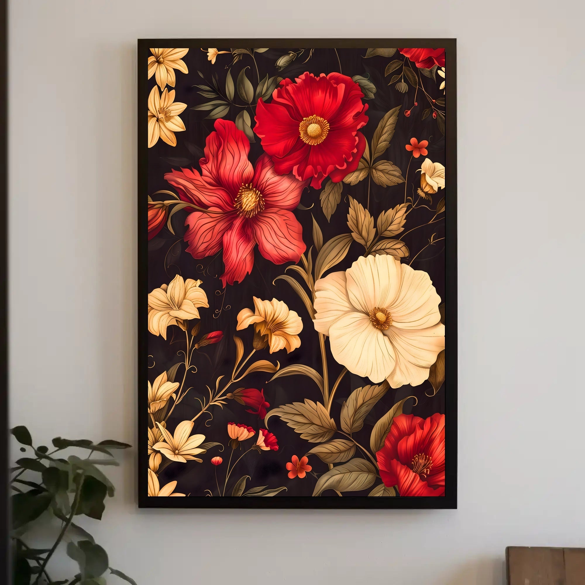 Floral Elegance Wall Art Print for Home Decor