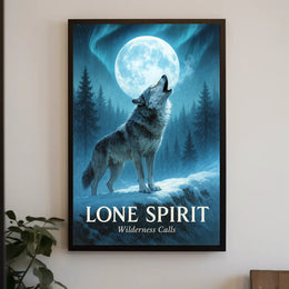 Lone Spirit Wilderness Calls Poster PosterGoat