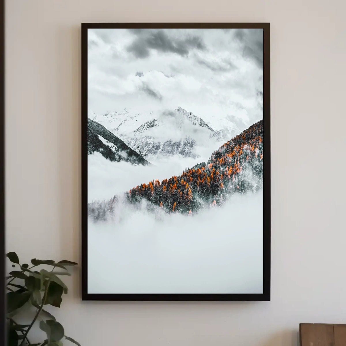 Majestic Autumn Mountain Landscape Poster Print