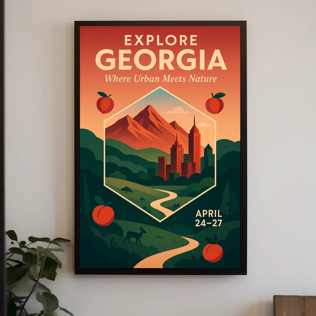Explore Georgia Where Urban Meets Poster