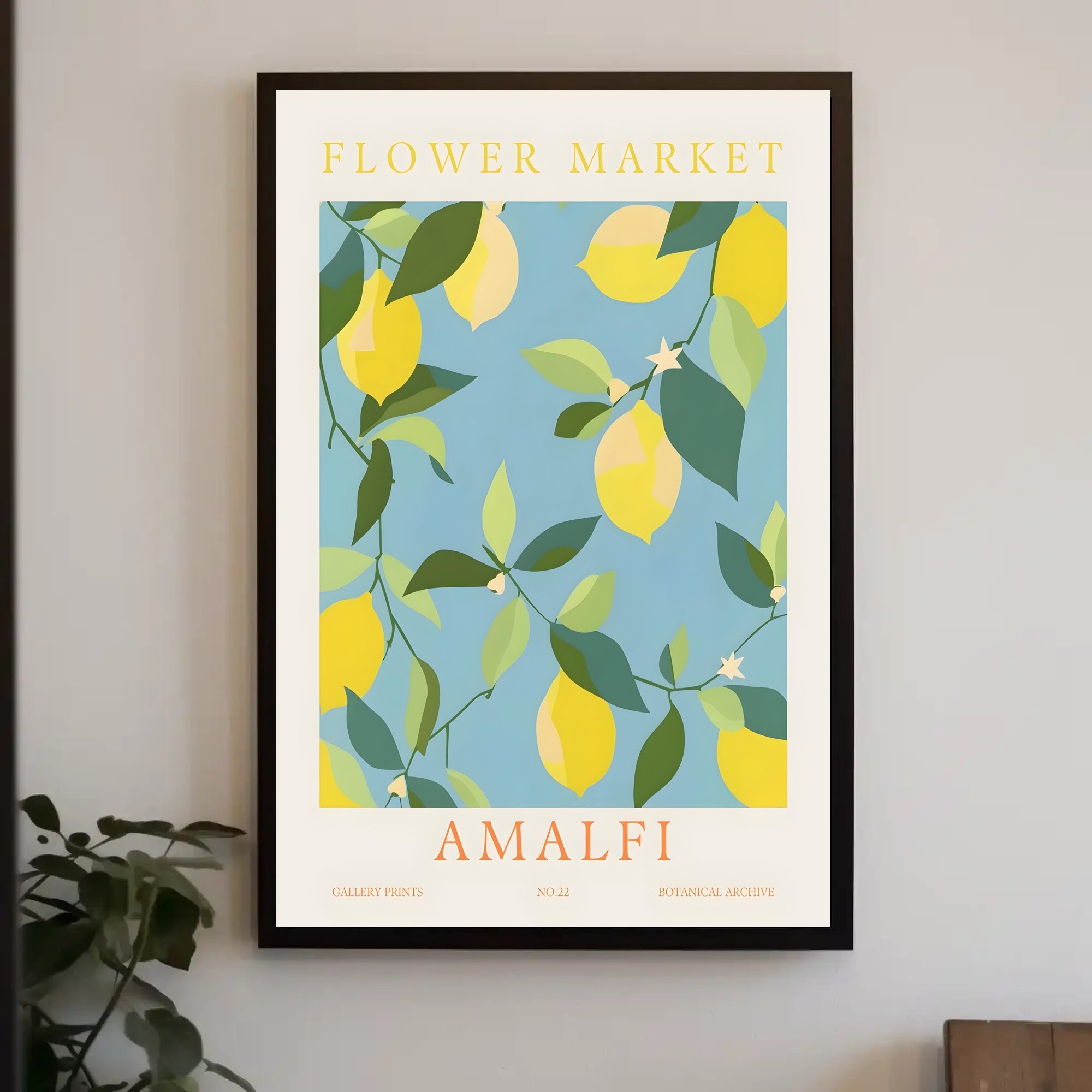 Amalfi Botanical Print Poster