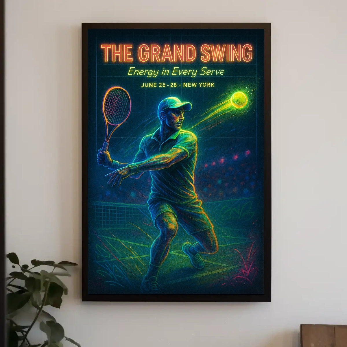 The Grand Swing Tennis Event Sports Poster