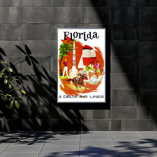 Florida Air Lines Travel Poster