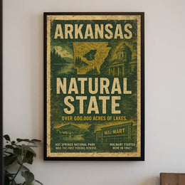 Arkansas The Natural State Poster