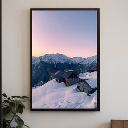 Mountain Serenity At Dusk Poster