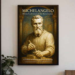 Michelangelo Divine Craftsman of the Renaissance Poster PosterGoat