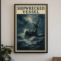 Shipwrecked Vessel Poster
