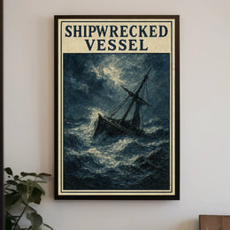 Shipwrecked Vessel Poster