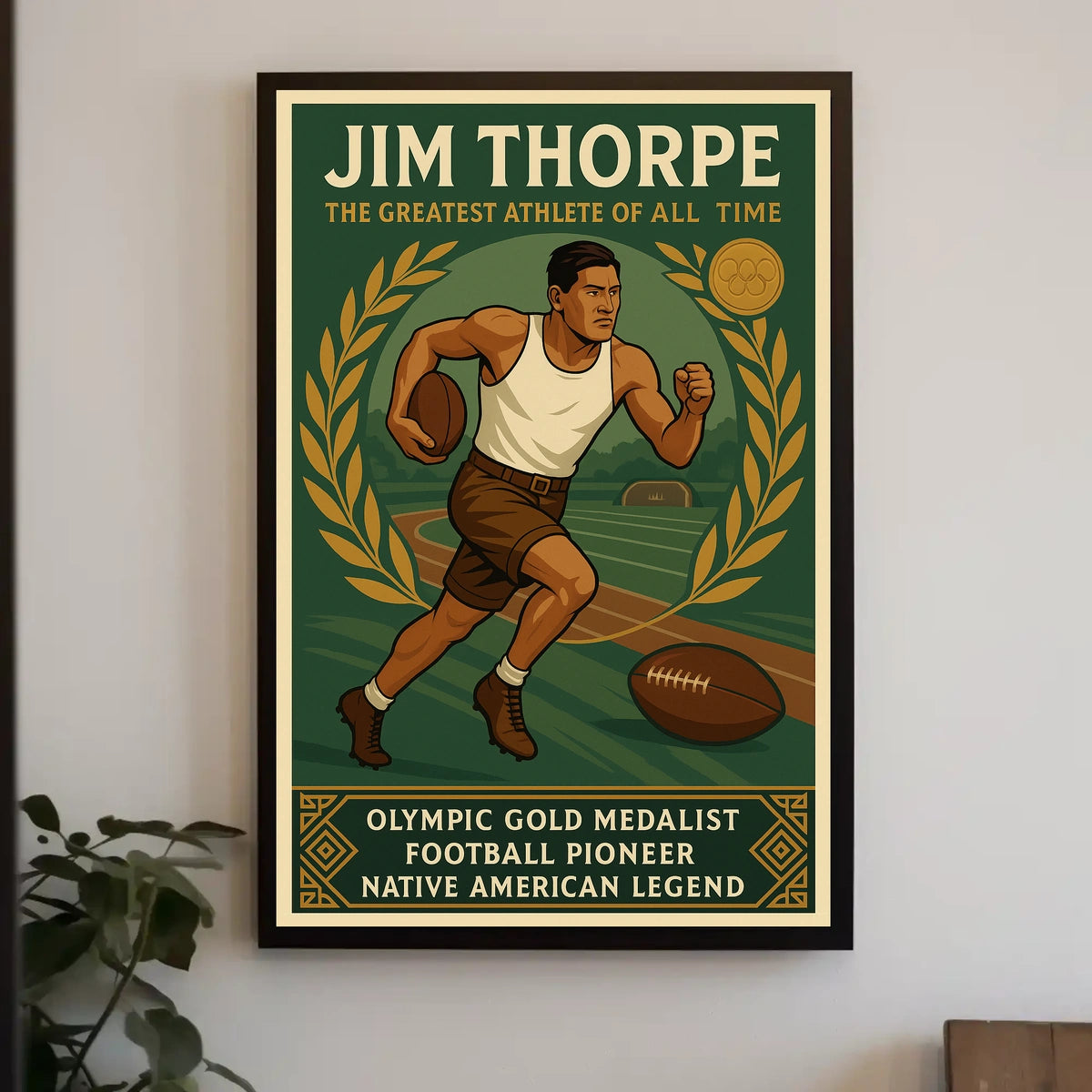 Jim Thorpe A Legendary Athlete Poster