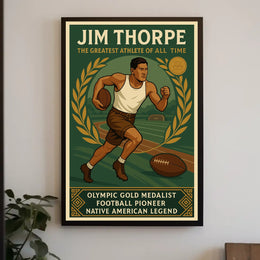 Jim Thorpe A Legendary Athlete Poster