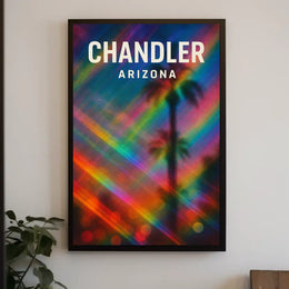 Chandler Arizona Vibes Digital Painting Poster