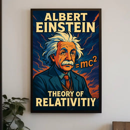 Albert Einstein Theory Of Relativity Poster