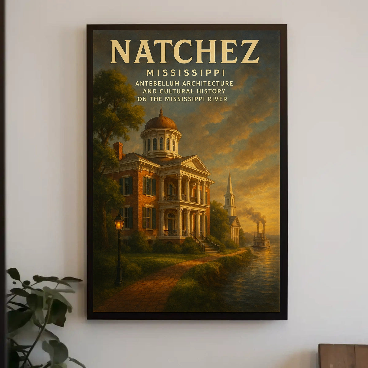 Natchez, Mississippi Antebellum Poster