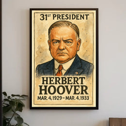 Herbert Hoover 31st President Poster