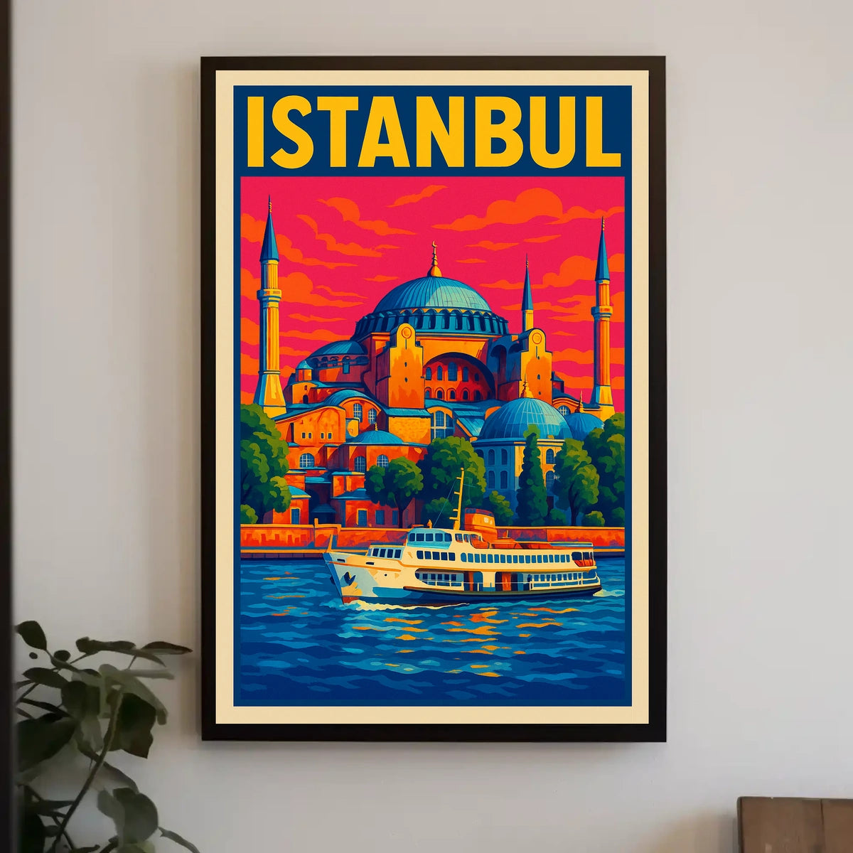 Istanbul A Vibrant Cityscape Poster