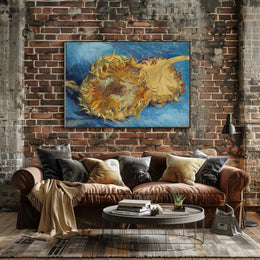 Sunflowers in Vibrant Brushstrokes Artistic Poster